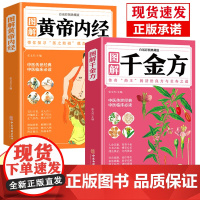 图解黄帝内经千金方原版正版白话文2023年新版彩图四季养生孙思邈中医基础理论养生入门书籍大全经典药方诊断学自学皇帝内径全