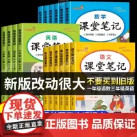 2025新版 课堂笔记一二年级三年级四五六年级上册下册语文数学英语全套人教版课本全解小学教材书学霸讲解黄冈随堂教辅预习资
