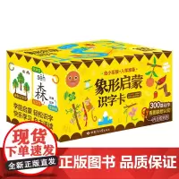 正版童书 象形启蒙识字卡 300字幼儿园识字卡片 2-3-5岁启蒙宝宝看图认字儿童象形汉字早教闪卡全套