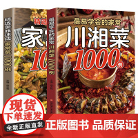 最易学会的家常川湘菜1000例+精选美味速成家常菜1000例(全2册) 菜谱书家常菜大全料理全书风味人间香料饮食与中国文