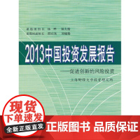 2013中国投资发展报告 上海财经大学投资研究所 上海财经大学出版社 正版书籍
