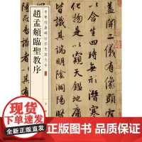 []赵孟頫临圣教序中华经典碑帖彩色放大本 中华书局编辑部编 雅昌艺术精印超大八开四色还原释文准确 正版书籍
