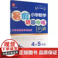 小学数学暑假巩固衔接15讲 4升5年级 徐丰 编 小学教辅文教 正版图书籍 河海大学出版社