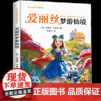 爱丽丝梦游仙境少儿无障碍全彩阅读原著完整版儿童文学经典名著故事读物小学生一二三四五六年级课外书阅读寒暑假书目正版