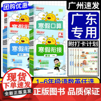 广东专版 2025春新版阳光同学寒假衔接作业 一二三四五六年级语文数学英语人教版北师版小学123456年级寒假阅读练字帖