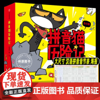 拼音猫历险记全套10册宋海东著趣味拼音猫冒险故事 轻松拼音启蒙中信出版社图书3-4-6-8周岁幼儿园幼小衔接学拼音绘本图