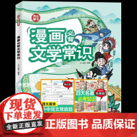 开心教育2024新版小学生必背文学常识大全漫画版思维导图初中高中必背文学文化常识语文基础知识手册古诗词诗文