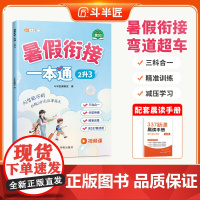 斗半匠2025新版二升三暑假衔接一本通小学语文数学英语337暑假预复习专项训练上下册预备二年级升三年级暑假作业人教版练习
