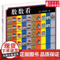 接力接力社正版 2018暑假 数数看 日 安野光雅 卡通动漫图画书 数字的基本概念 3-6岁外国精装绘本图画游戏书