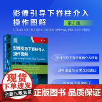 影像引导下脊柱介入操作图解 第2版 翻译版以图为主 文字简明扼要 介入程序每步以图文字结合说明欧美康复医师疼痛医师人民卫