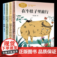 胡萝卜先生的长胡子/在牛肚子里旅行/大青树下的小学/荷花 全4册 语文课文作家阅读 三年级上下册人教版阅读小学生课外读书