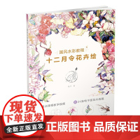 正版书 国风水彩教程.十二月令花卉绘 张叶/著