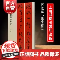 怀素草书集字春联 春联春联挥毫程峰简体旁注草书毛笔字贴上海书画出版社成人学生临摹临帖练习集字选字书法艺术篆刻字帖