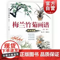 梅兰竹菊画谱第二版 颜康文编著上海人民美术出版社正版图书籍