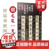 褚遂良雁塔圣教序实临解密 送毛笔碑帖名品全本实临系列附临摹视频楷书上海书画出版社书法碑帖篆刻字帖正版图书籍