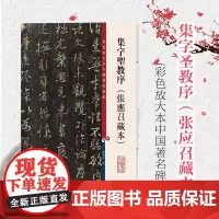正版 彩色放大本中国著名碑帖系列 集字圣教序 张应召藏本 方便读者研究学习 书法爱好者对帖临摹 上海辞书出版社