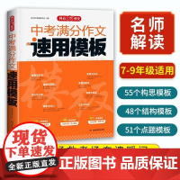 开心 第2版 中考满分作文速用模板 开心作文研究中心 湖南教育