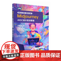 Midjourney AIGC设计实训教程 ai绘画教程midjourney书籍aigc绘画插图修图gpt教程书