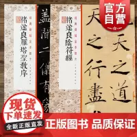 诸遂良雁塔圣教序/褚遂良阴符经 经典碑帖全本放大上海书画出版社 书法毛笔字高清临摹字帖