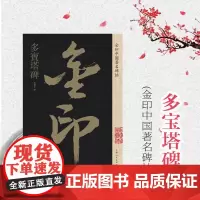 颜真卿多宝塔碑 金印中国著名碑帖 孙宝文编 名家作品精选 书毛笔书法软笔字帖 简体旁注 书法入门临摹书籍 上海人民美术出