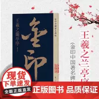 王羲之兰亭序 金印中国著名碑帖 中国著名名碑帖丛书 书法篆刻 书法赏析 孙宝文著 碑帖临摹练习 毛笔碑帖 上海人民美术出
