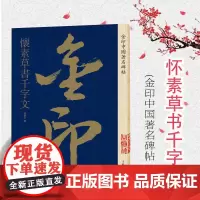 怀素草书千字文 金印中国著名碑帖 孙宝文编 名家作品精选怀素草书毛笔书法软笔字帖 简体旁注原碑原帖 成人学生书法入门临摹