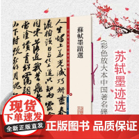苏轼墨迹选 苏东坡毛笔书法字帖 繁体旁注 孙宝文彩色放大本碑帖 归去来兮辞 渡海帖 鉴赏收藏临摹 上海辞书出版社
