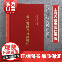 清代西域竹枝词辑注 西域文库典籍编民俗风物上海古籍出版社中国清代西域诗文学作品集