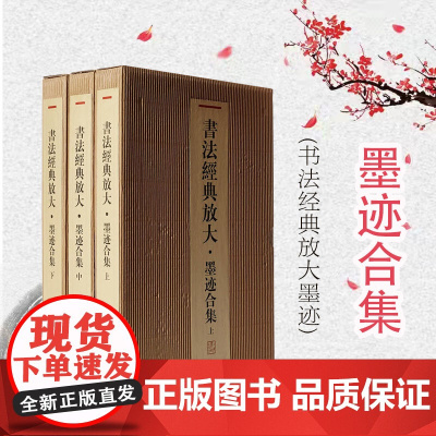 书法经典放大-墨迹合集 (共上、中、下三函44册)选取书法史上王羲之/王献之/智永/颜真卿/怀素等书法家代表作品 上海书