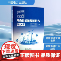 湖南省能源发展报告 2025 湖南省发展和改革委员会 等 编 建筑/水利(新)专业科技 正版图书籍 中国电力出版社