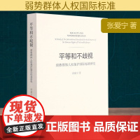 平等和不歧视 张爱宁 著 社会科学总论经管、励志 正版图书籍 世界知识出版社