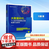 大数据时代个人标识信息隐私泄露检测方法研究 刘翼 著 计算机软件工程(新)专业科技 正版图书籍