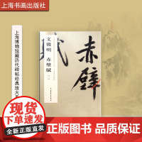 上海博物馆藏历代碑帖经典放大系列 文徵明赤壁赋二 书法碑帖 艺术文化 上海书画出版社