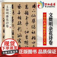 文徵明杂花诗卷/中华经典碑帖彩色放大本 中华书局编辑部编 著 李芳//景诗博 译 毛笔书法 艺术 中华书局有限公司 图书