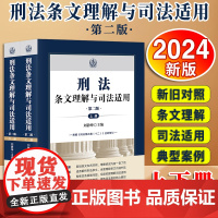 2024新书 刑法条文理解与司法适用(第二版 上下册) 刘静坤主编 法律出版社