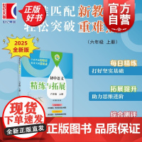 初中语文精练与拓展六年级上册 6A六年级第一学期中小学教辅上海教育出版社全面匹配版语文新教材轻松提升语文综合能力