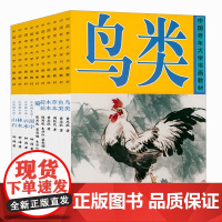 中国老年大学书画教材:鸟类+鱼类+木本+草本+荷花+菊+屋宇+山石+ 林木+云水 书籍