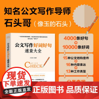 公文写作好词好句速查大全 石头哥像玉的石头办公室的秘密公文写作金句速查机关公文办文办事办会