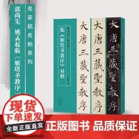 名家临名帖系列 郭尚先姚孟起临雁塔圣教序对照楷书毛笔书法字帖学生成人临摹帖练习 河南美术出版社