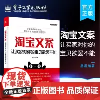 正版 淘宝文案 让买家对你的宝贝欲罢不能 电商文案实操 店铺主页客服文案撰写设计方法技巧 关键词提取 宝贝卖点撰写文案创