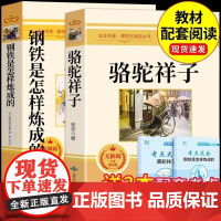钢铁是怎样炼成的和骆驼祥子七年级下册必读正版课外书名著原著练