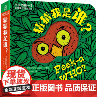 猜猜我是谁双语游戏书 猜猜我是谁 奇妙洞洞拉拉书绘本0到3岁儿童启蒙早教智力翻翻认知书新生儿幼儿益智3d立体