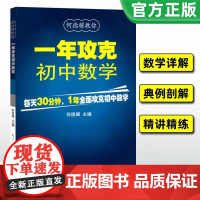 一年攻克初中数学 何德耀教材教辅何德耀教你一年攻克数学解题技巧初中数学知识 初中生初一初二初三数学教辅教学复习资料