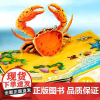 动物立体书全套4册3d早教认知情景翻翻书0到3岁婴幼儿启蒙认知早教3d立体故事机关书适合幼儿1-2岁宝宝看的看图认物课外