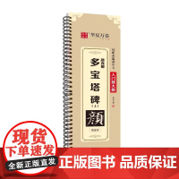 华夏万卷字帖 颜真卿多宝塔碑 上 楷书字帖成人初学者近距离临摹字卡入门放大版临摹书法毛笔字帖软笔硬笔通用 湖南美术出版社