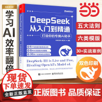 DeepSeek从入门到精通 打造你的专属AI助手 deepSeek实用操作指南手把手教你ai办公应用零基础自学教程书籍