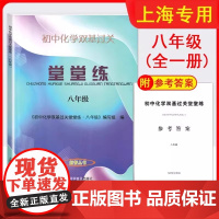 化学堂堂练八年级24-25初中化学双基过关堂堂练八年级/8年级初中化学单元测试含参考答案上海同步教辅上海科学普及出版社