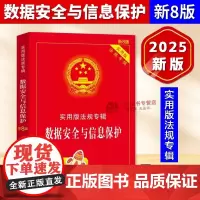 正版2025新版 数据安全与信息保护 新8版实用版法规专辑 数据安全法司法解释条文理解适用法律条文单行本信息保护法律法规