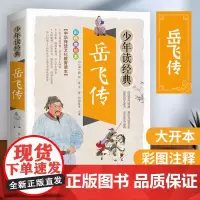 满江红岳飞传精忠报国 白话文版 小学生青少年版课外阅读书籍传统文化名著儿童文学英雄故事小学生励志故事书古典名著白话彩插图
