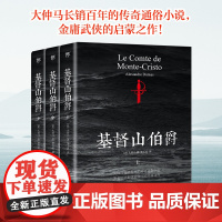 正版书籍 基督山伯爵全三册 李玉民经典全译本 三个火枪手作 大仲马百年的传奇通俗小说 描述了一个酣畅淋漓的快意恩仇故事